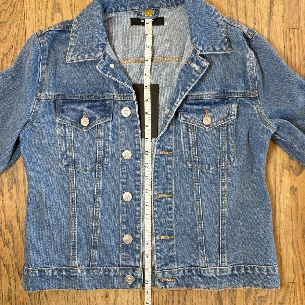 NWT Hudson Women’s Blue Trucker Denim Jacket Size Small/Medium - Picture 7 of 14
